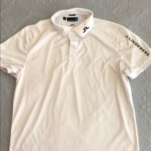 Men’s white golf tee